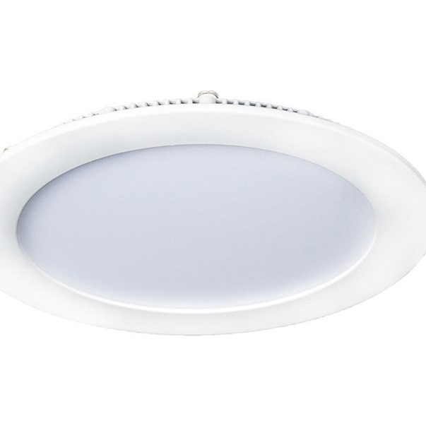 Spot LED incastrat Starke ST00570, 18W, 1440 lm, lumina alba neutra (4000K), IP20, Rotund, 22cm, Aluminiu, Alb, Clasa energetica F