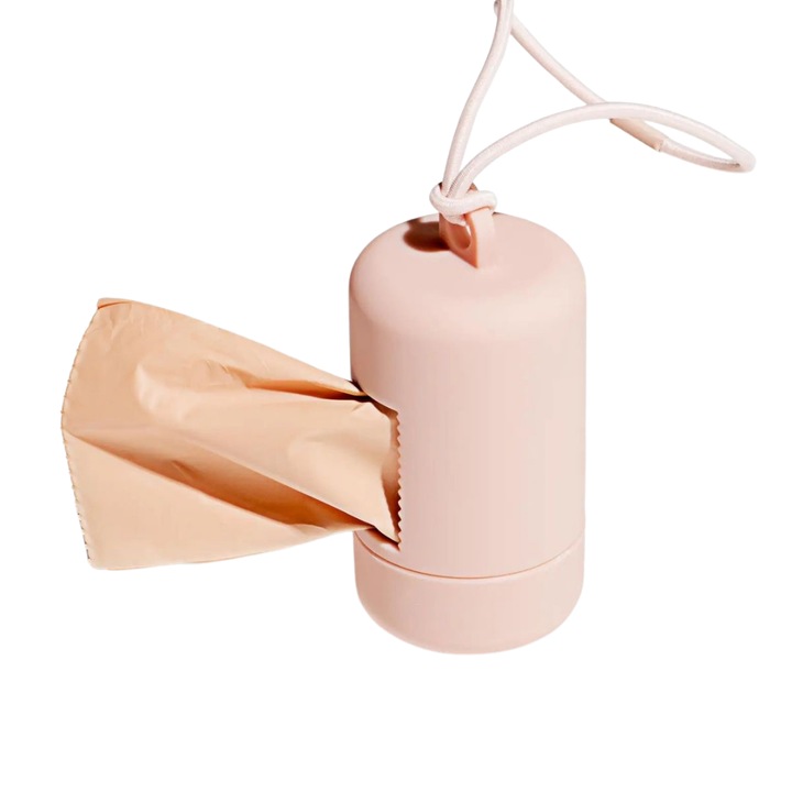 Suport pentru Pungi Igienice, Caini, Flexy, Roz