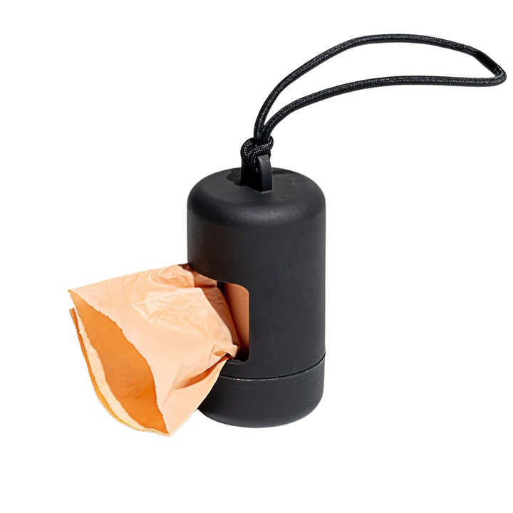 Suport pentru Pungi Igienice, Caini, Flexy, Negru