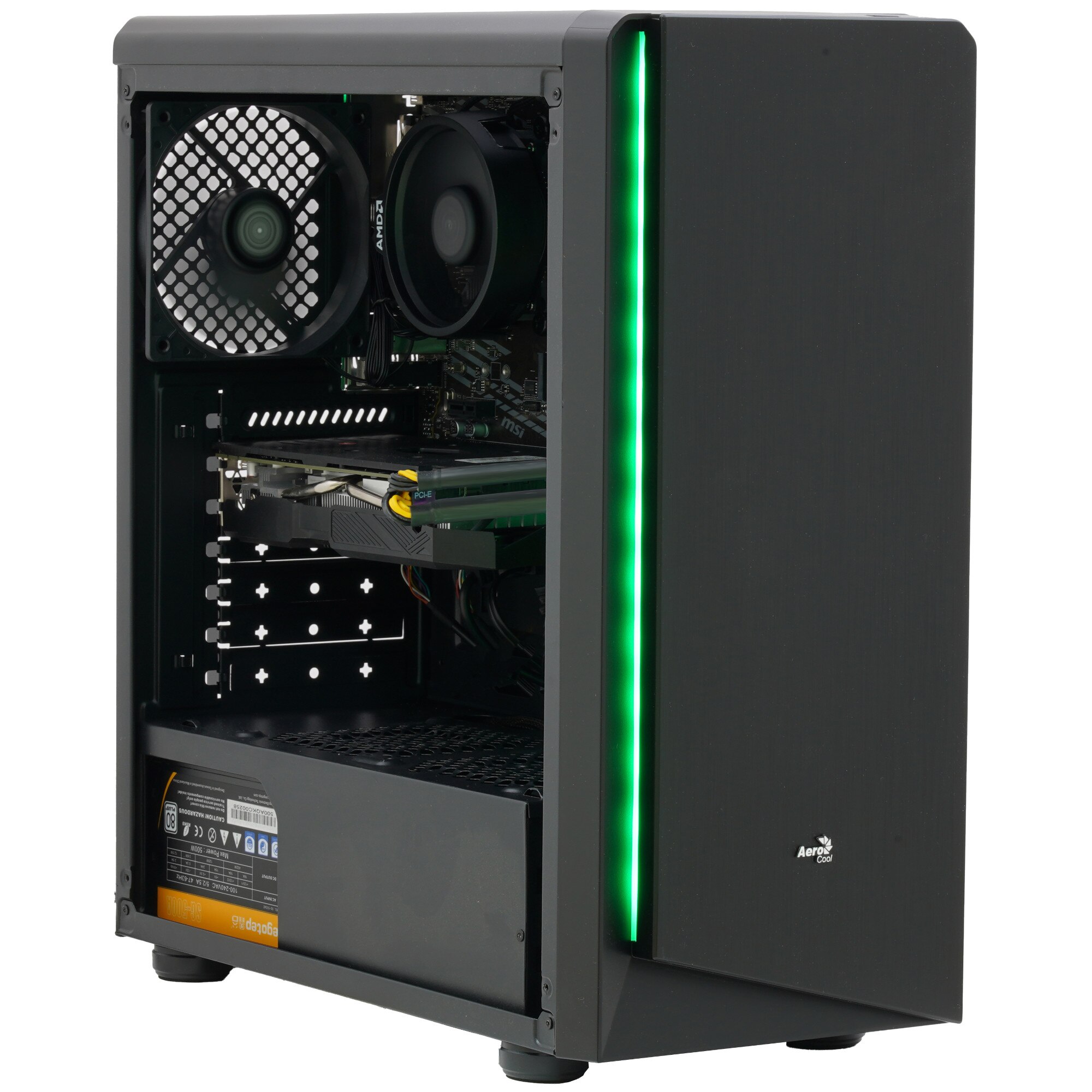 Sistem Desktop PC Gaming, Inaza Rift, AMD Ryzen 5 5500 4.2GHz, 16GB ...