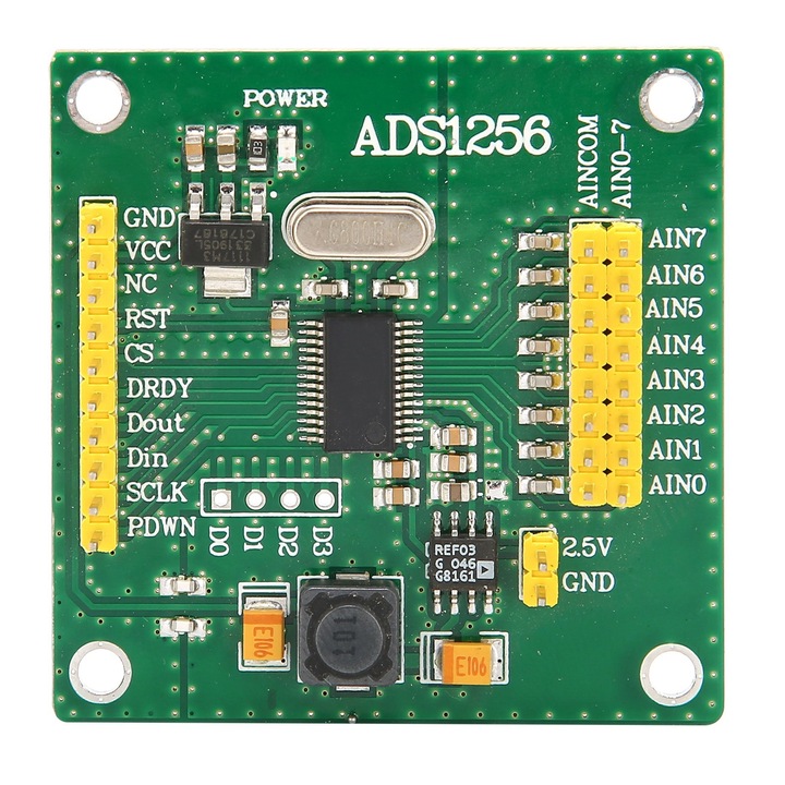 Analóg-digitális átalakító modul 8 csatornás 24 bites, 30 ks/s