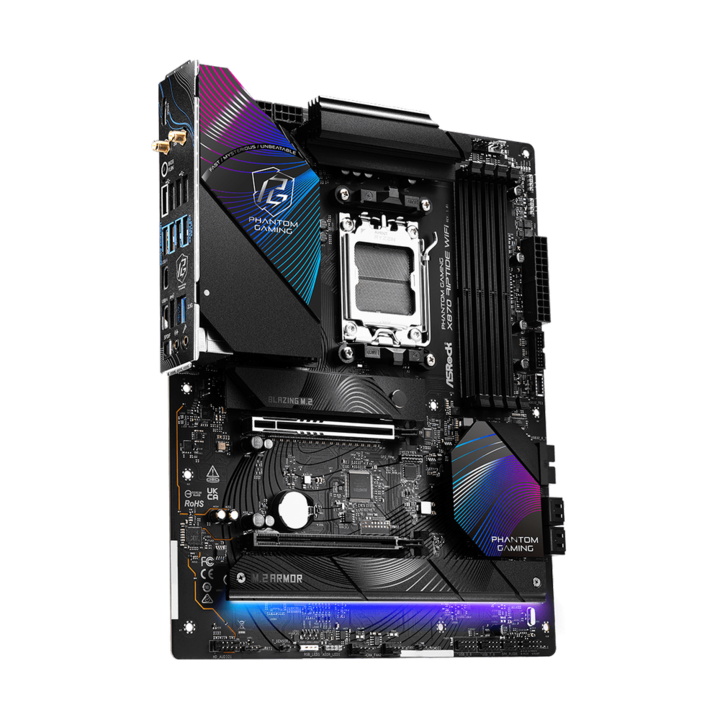 Дънна платка ASROCK X870 RIPTIDE WIFI, Socket AM5, Wi-Fi 7, PCIe 5.0