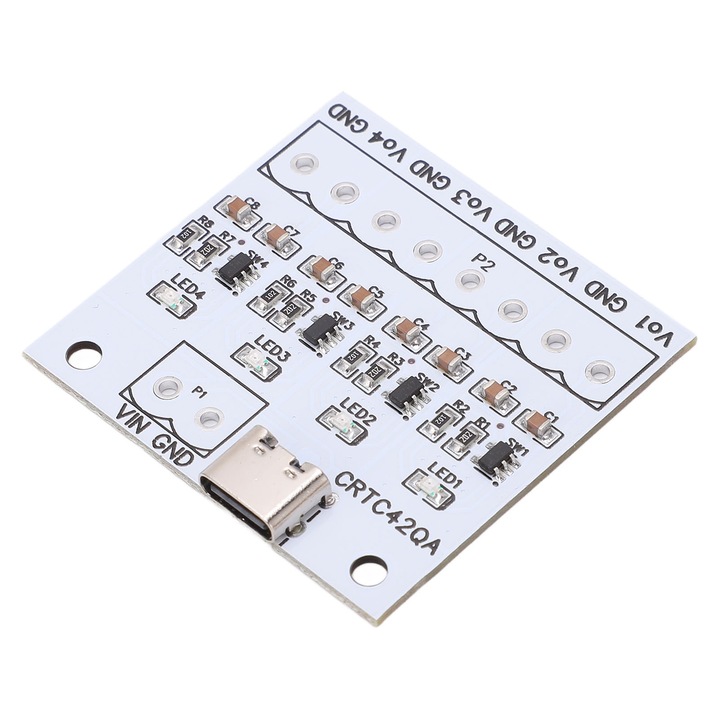 Modul incarcator baterie cu litiu 4 canale tip C Placa incarcator baterie pentru 3.7V 18650 503035 603443 DC 5V