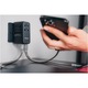 Adaptor calatorie universal Verbatim 32121 GaN III UTA-06, 100W, 2 x USB-C PD, QC 4+, 2 x USB-A QC 3.0, Negru