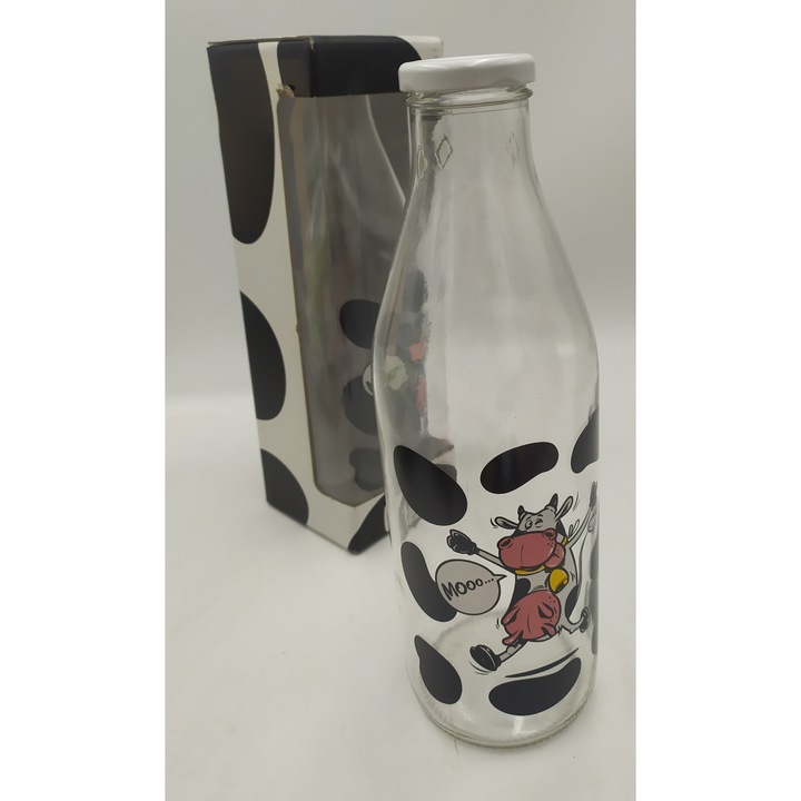 Стъклена бутилка BGtech, модел SZCZESLIWA KROWA