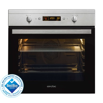 Cuptor incorporabil Arctic AROIM22500X, Electric, Timer, Autocuratare Catalitica, Grill, 71 l, Clasa A, Negru/ Inox Cuptor incorporabil Arctic AROIM22500X, Electric, Timer, Autocuratare Catalitica, Grill, 71 l, Clasa A, Negru/ Inox