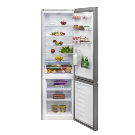 Combina frigorifica Beko RCSA400K20GB, 380 l, H 201, Clasa A+, Sticla Neagra