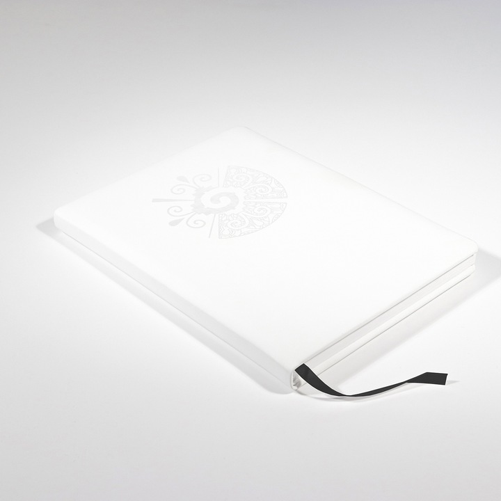 Agenda Guma Hunab Ku A5, cu interior de hartie de piatra, coperta cartonata din piele ecologica