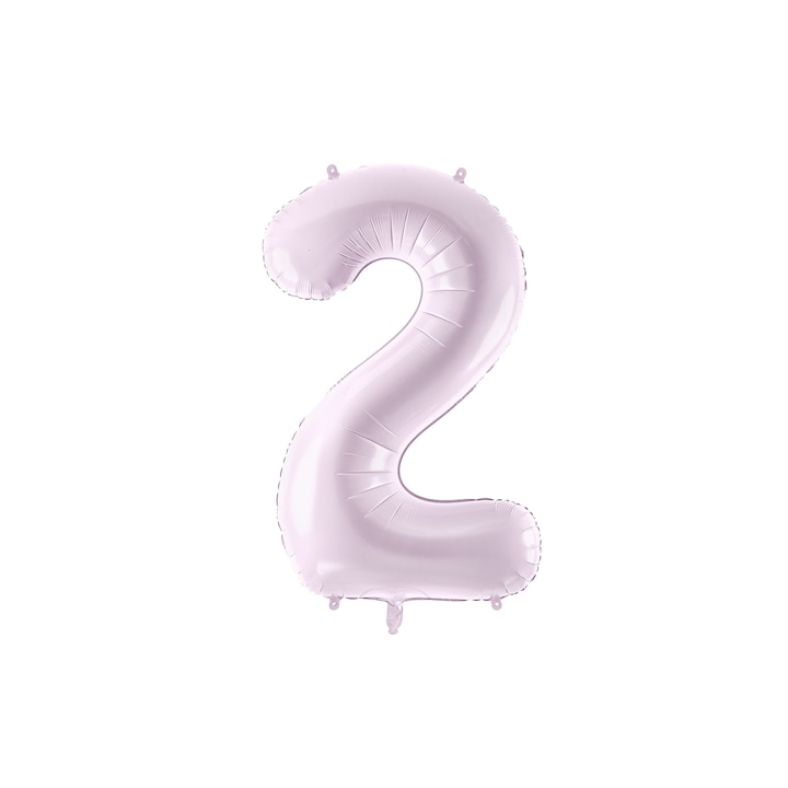 2-es számú fólia lufi pasztell lila 72cm PartyDeco