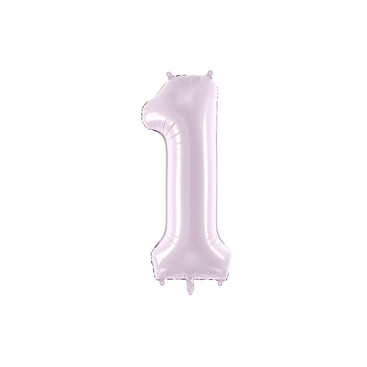 1-es számú fólia lufi pasztell lila 72cm PartyDeco