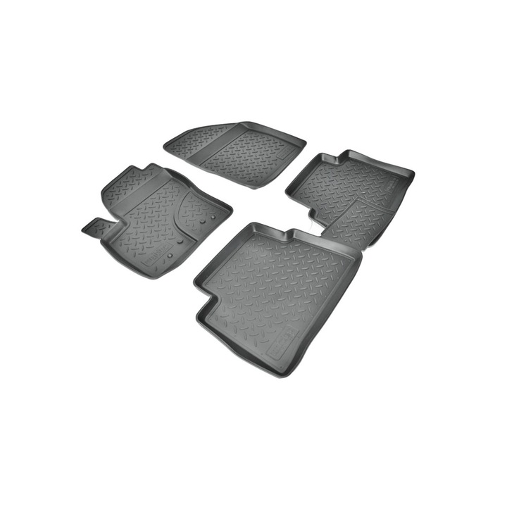 Set 4 Covorase Cauciuc Stil Tavita Compatibile Ford C-Max I 2003-2010 C-Max II 2010-Prezent
