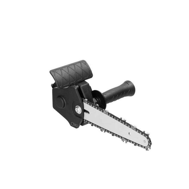 Adaptor SIKS Fierastrau Pentru Bormasina Electrica, Lant De 6 Inch, Pas 1/4, Multifunctional, Portabil, Pentru Lemn, Accesorii Incluse, Negru