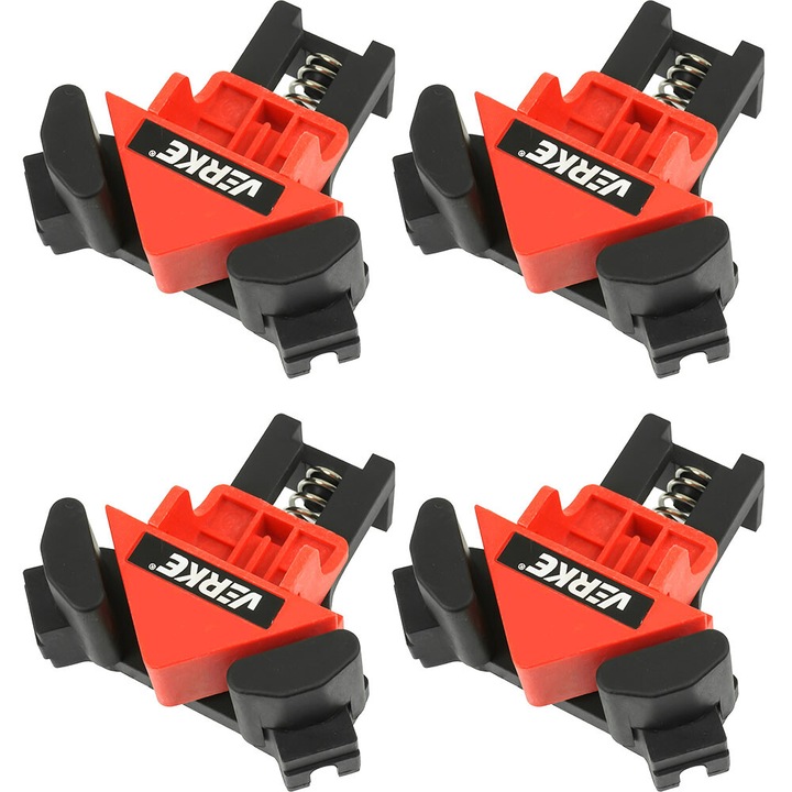 Set de 4 cleme de colt cu strangere rapida 5-22mm si unghi ajustabil de 45° 90° (V86584)