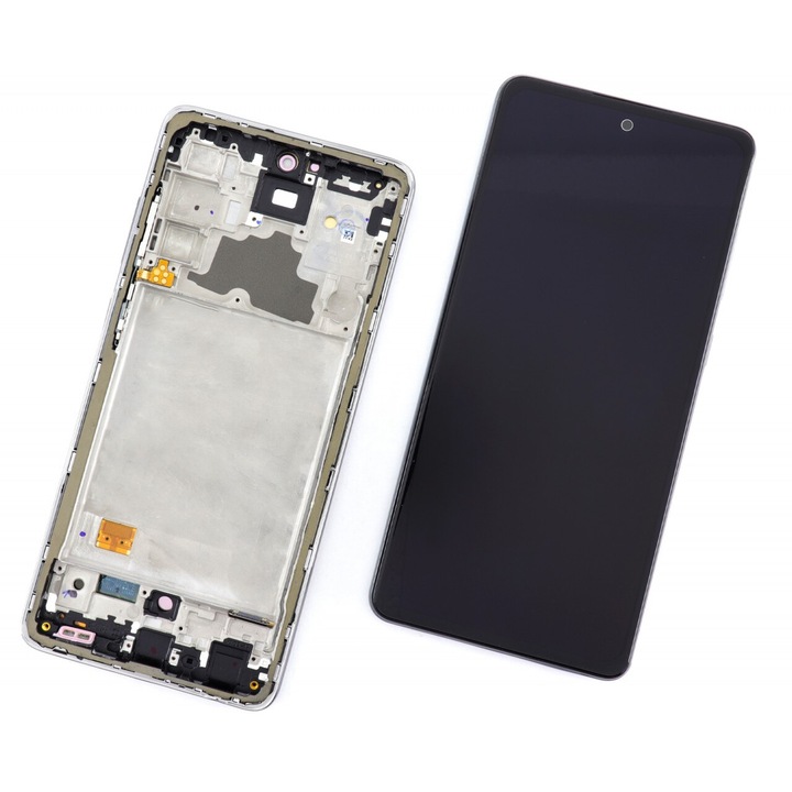 Дисплей, съвместим с Samsung Galaxy A72 A725F OLED с черна рамка