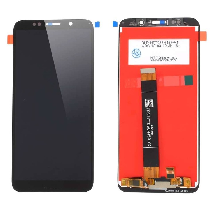 Display compatibil Huawei Y5 Prime 2018 Black Negru