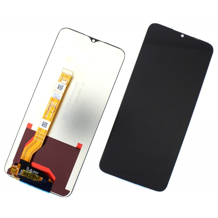 Дисплей, съвместим с OPPO A17 без рамка Black Black
