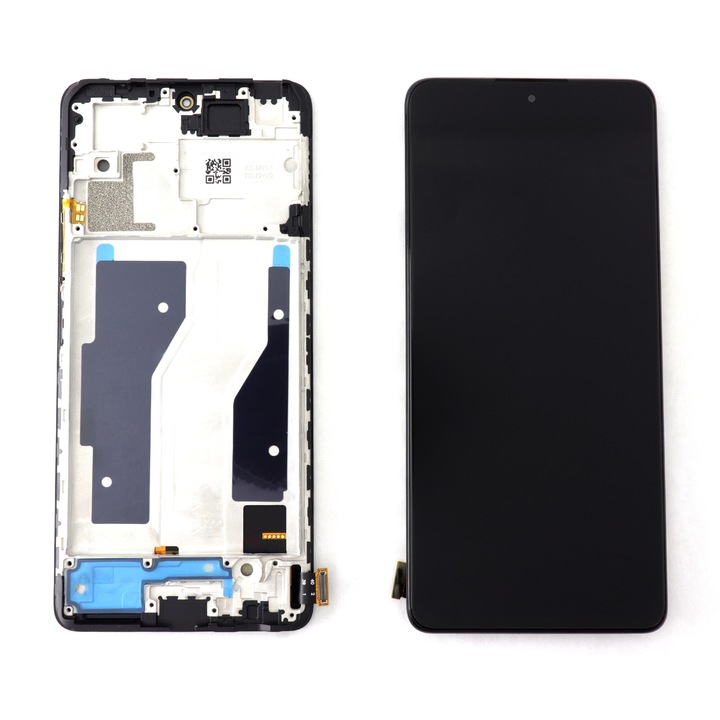 Дисплей, съвместим с Xiaomi Redmi Note 10 Pro OEM OLED с черна черна рамка