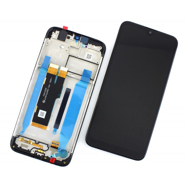 Дисплей, съвместим с Nokia 2.3 с черна черна рамка