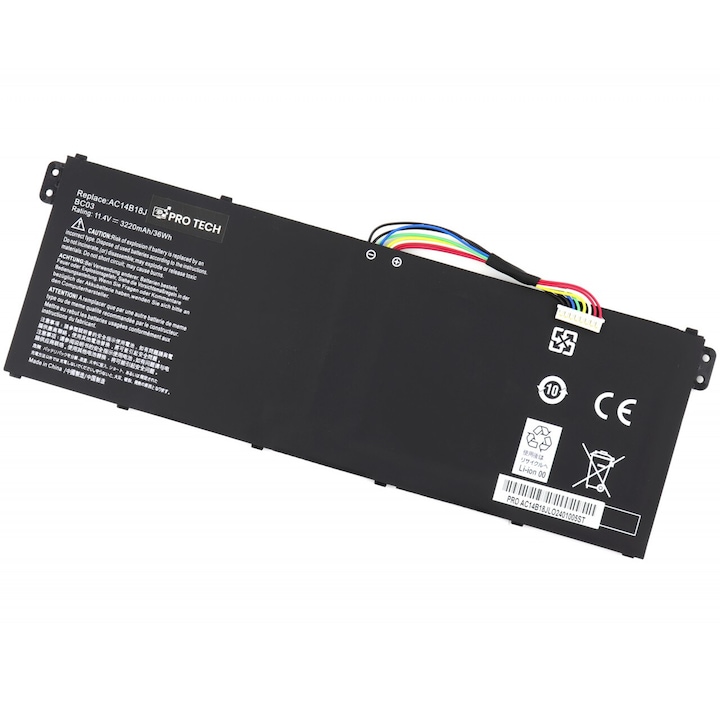 AcerAspire E3-112 akkumulátor 36Wh / 3220 mAh, Aspire ES1 520 36Wh / 3220 mAh, Aspire ES1-111 36Wh / 3220 mAh, Aspire ES1-311 v.2 36Wh / 3220 mAh