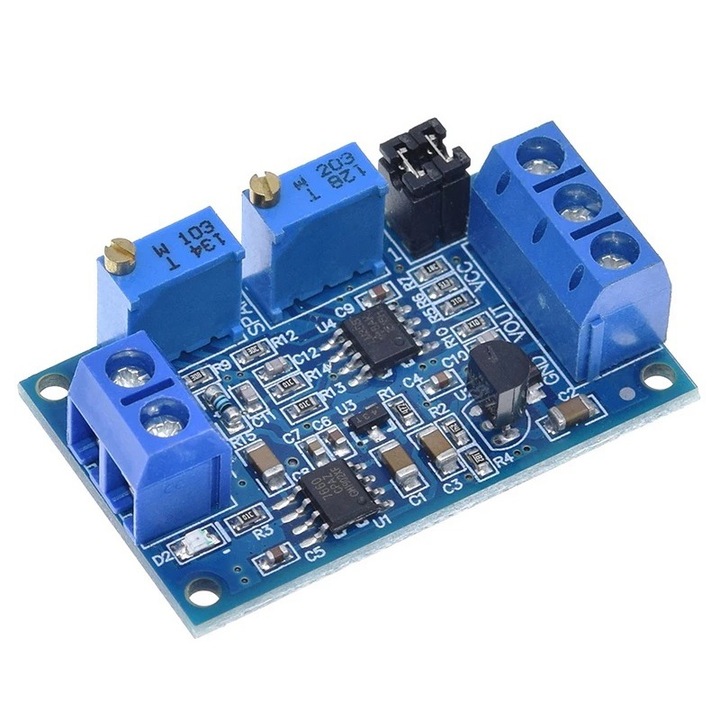Arduino áram-feszültség átalakító modul, 4-20mA 0-3.3V / 0-5V / 0-10V