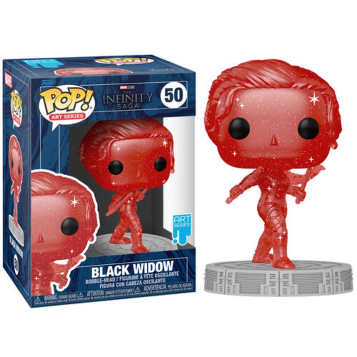 Figurina Funko POP! Marvel Infinity Wraps Black Widow 50, rosu/negru