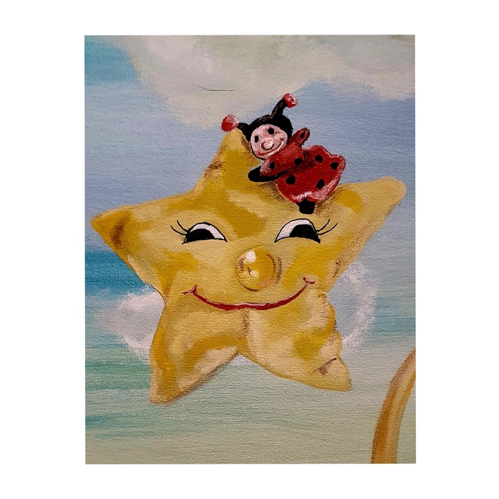 Vászonfestmény Modell "Gyermek első játéka" 30 x 40 cm