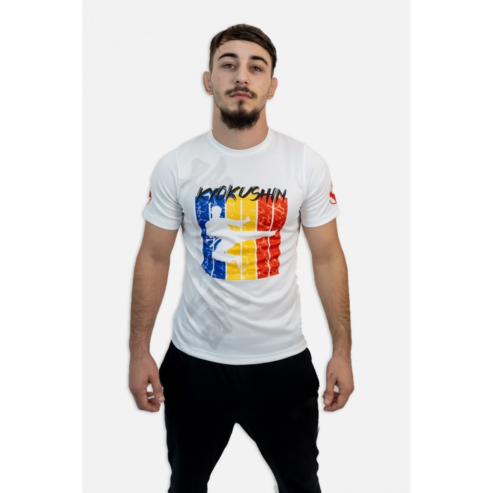 Tricou Armura Karate Kyokushin 2.1, Alb