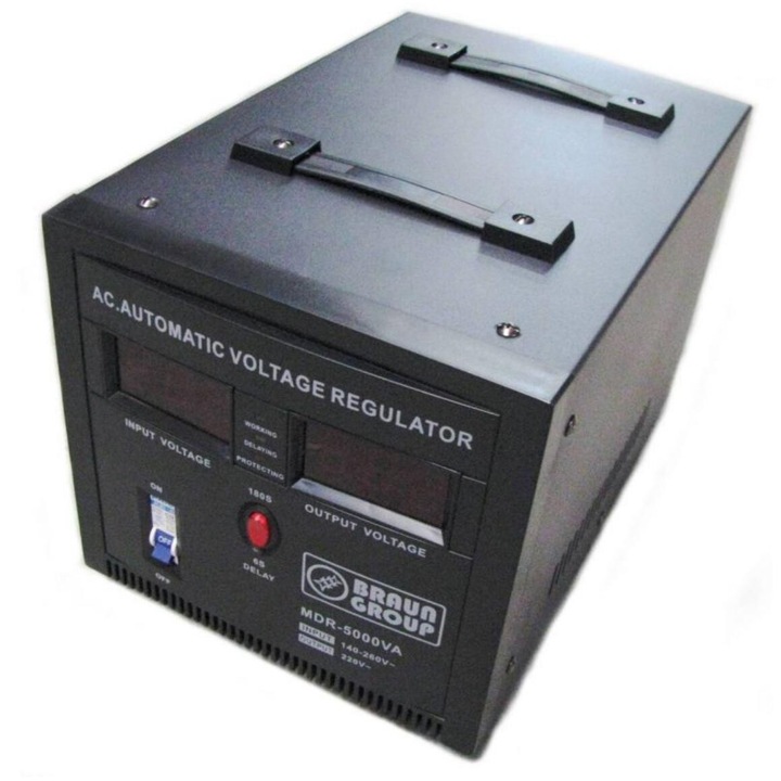 Stabilizator de tensiune cu servomotor pentru centrale termice EC-SVC 5000 VA