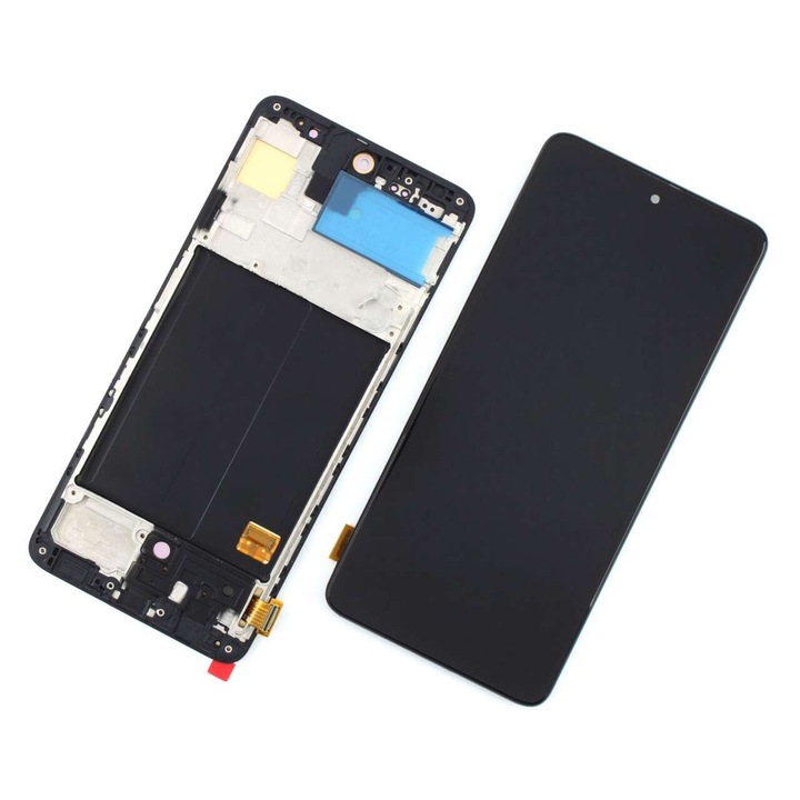 Display compatibil cu Samsung Galaxy A51 A515 Display compatibil cu OLED AAA Black Negru