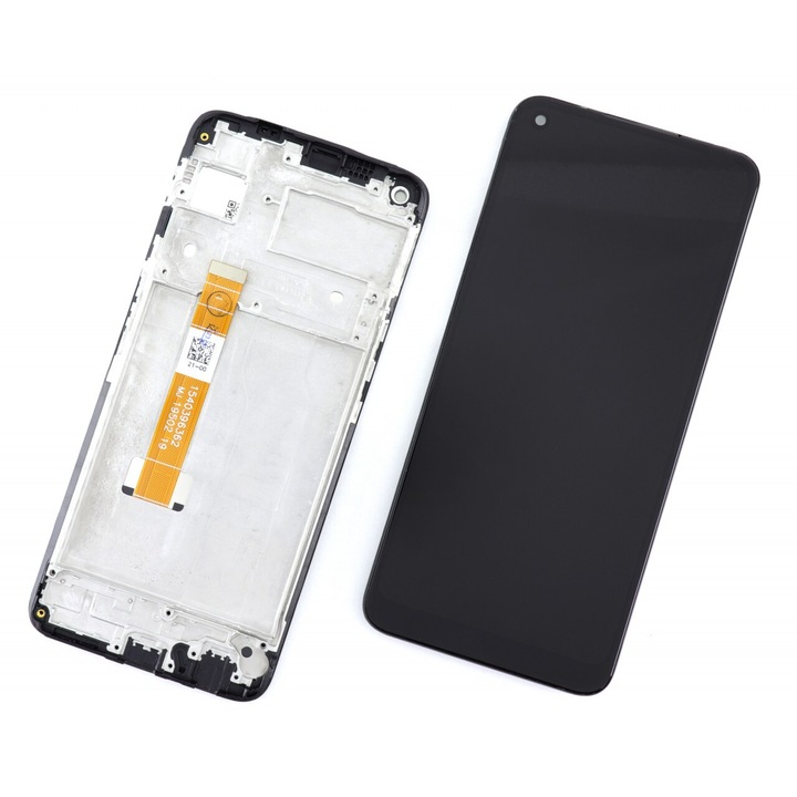 Дисплей, съвместим с Realme 6 с черна черна рамка
