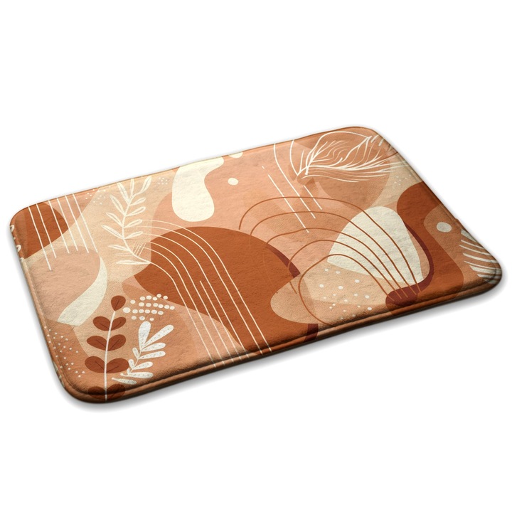 Covoare, Decormat, Forme abstracte, Maro, 75x45 cm, 010350680010100279017
