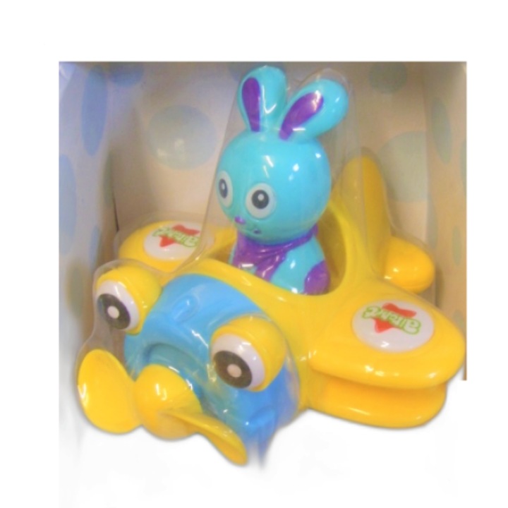 Jucarie interactiva copii, REG-MAG - HERMAN, iepuras in avion, pe baterii