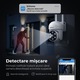 Camera de supraveghere Wireless Sricam SH061 Plus SriHome, Exterior/Interior, Smart, IP WiFi 2.4Ghz, Rotativa, Conectare Telefon / PC, Night Vision Color si Infrarosu, Alarma, Auto Tracking, Rezistenta la Apa, Alb