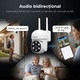 Camera de supraveghere Wireless Sricam SH061 Plus SriHome, Exterior/Interior, Smart, IP WiFi 2.4Ghz, Rotativa, Conectare Telefon / PC, Night Vision Color si Infrarosu, Alarma, Auto Tracking, Rezistenta la Apa, Alb