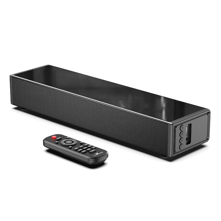 LARKSOUND 2.1 CH звукова лента, 30,98x2,36x4,13 инча, с вграден субуфер, включено дистанционно управление