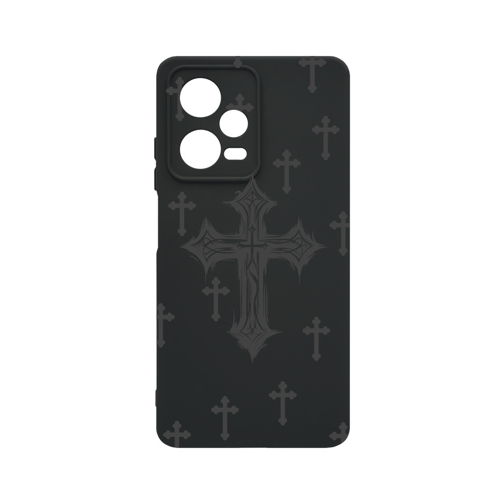 BestCase® Husa Slim Premium Silicon 1.2MM, Compatibila cu Xiaomi Redmi Note 12 Pro 5G / Poco X5 Pro, Cross, Microfibra in interior, Antisoc, Protectie camera si ecran, PB 1474