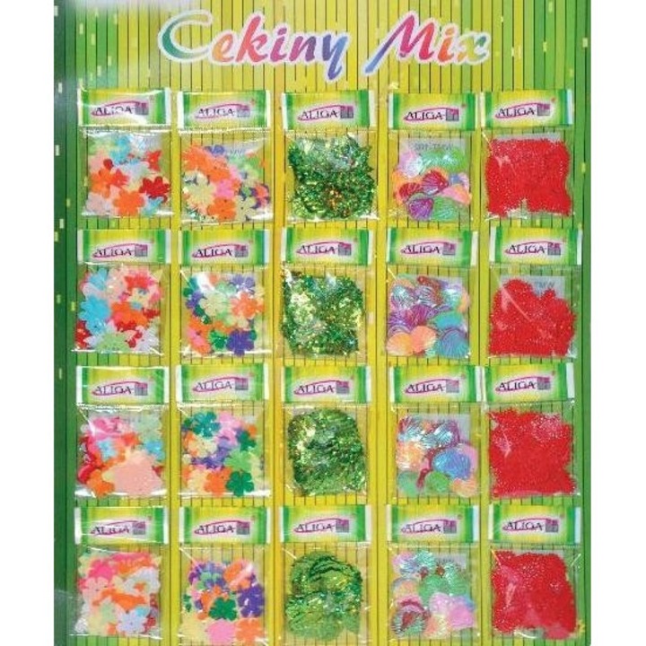 Cekiny pastelowe 20kpl, Aliga, set