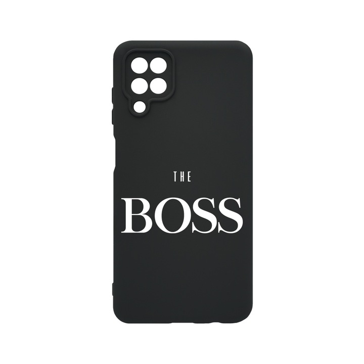 BestCase® Husa Slim Premium Silicon 1.2MM, Compatibila cu Samsung Galaxy A12 / Galaxy M12, The Boss, Microfibra in interior, Antisoc, Protectie camera si ecran, PB 1612