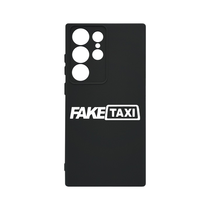 BestCase® Husa Slim Premium Silicon 1.2MM, Compatibila cu Samsung Galaxy S23 Ultra, Fake Taxi, Microfibra in interior, Antisoc, Protectie camera si ecran, PB 1647