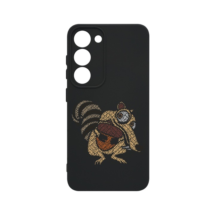 BestCase® Husa Slim Premium Silicon 1.2MM, Compatibila cu Samsung Galaxy S23, Calligraphy Scrat, Microfibra in interior, Antisoc, Protectie camera si ecran, PB 1543