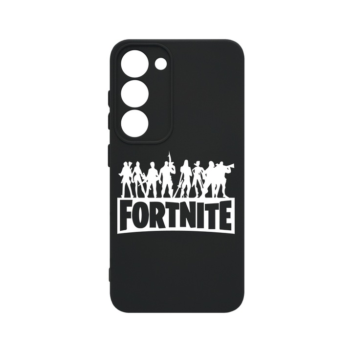 BestCase® Husa Slim Premium Silicon 1.2MM, Compatibila cu Samsung Galaxy S23 Plus, Fortnite, Microfibra in interior, Antisoc, Protectie camera si ecran, PB 1629