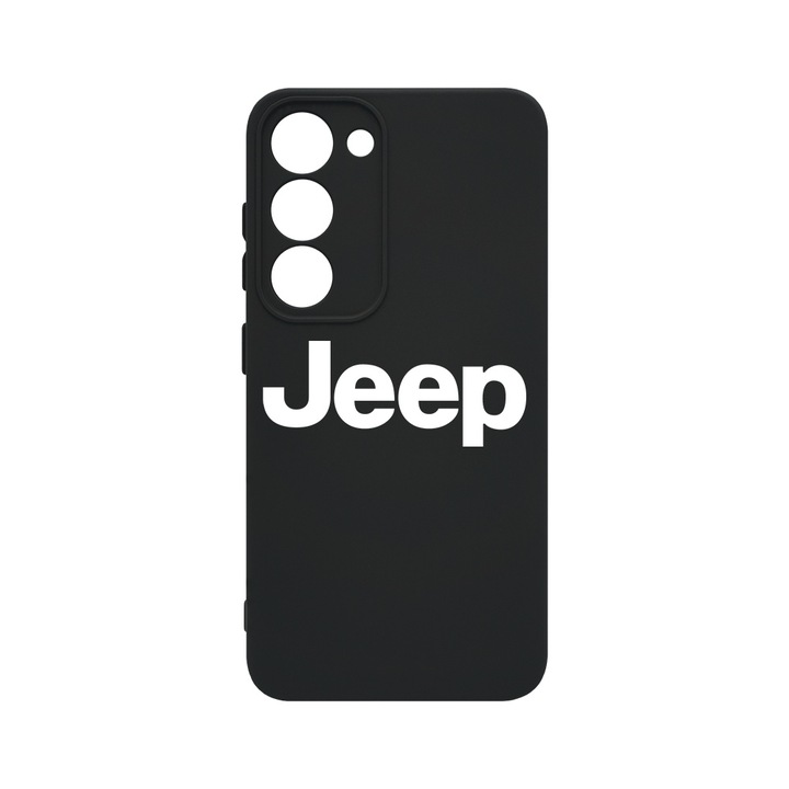 BestCase® Husa Slim Premium Silicon 1.2MM, Compatibila cu Samsung Galaxy S23, Logo Jeep, Microfibra in interior, Antisoc, Protectie camera si ecran, PB 1740