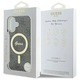 Husa de protectie Guess IML 4G MagSafe pentru iPhone 16 Plus, neagra, design clasic
