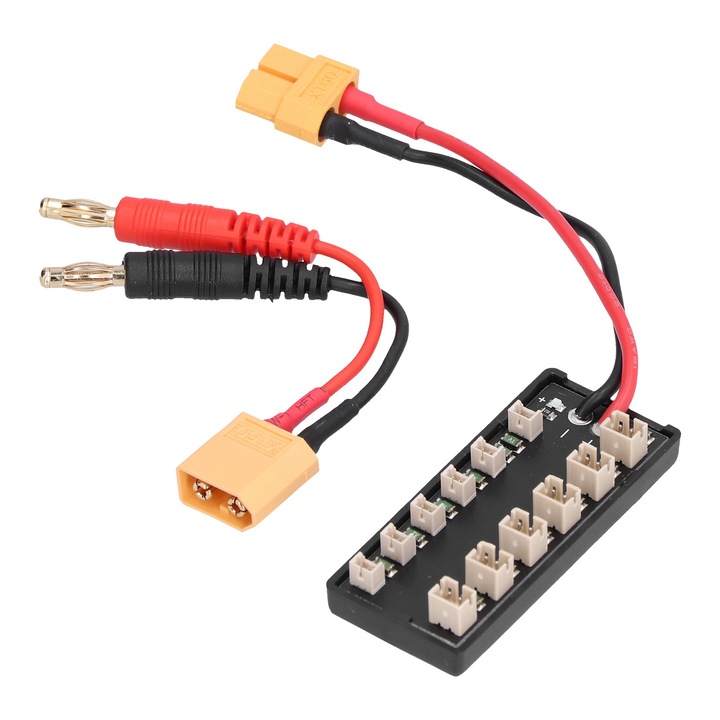 Placa de incarcare pentru baterii litiu, Enforose, 6xUltra Micro, 6xJST-PH, 18AWG, cablu din silicon, 7V