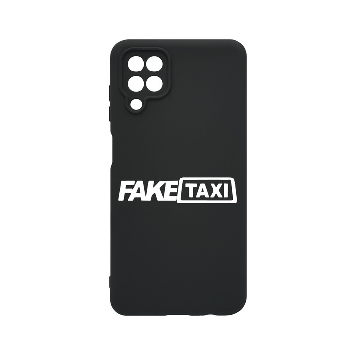 BestCase® Husa Slim Premium Silicon 1.2MM, Compatibila cu Samsung Galaxy A12 / Galaxy M12, Fake Taxi, Microfibra in interior, Antisoc, Protectie camera si ecran, PB 1647