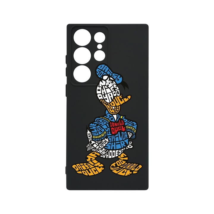 BestCase® Husa Slim Premium Silicon 1.2MM, Compatibila cu Samsung Galaxy S23 Ultra, Calligraphy Donald, Microfibra in interior, Antisoc, Protectie camera si ecran, PB 1521