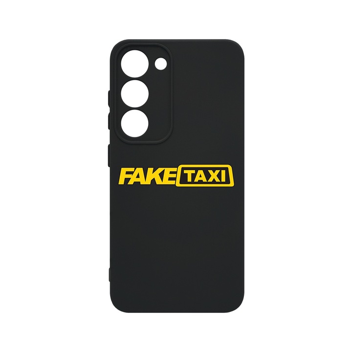 BestCase® Husa Slim Premium Silicon 1.2MM, Compatibila cu Samsung Galaxy S23, Fake Taxi, Microfibra in interior, Antisoc, Protectie camera si ecran, PB 1793