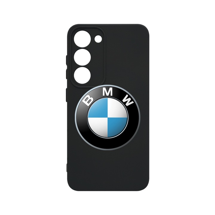 BestCase® Husa Slim Premium Silicon 1.2MM, Compatibila cu Samsung Galaxy S23, Logo BMW, Microfibra in interior, Antisoc, Protectie camera si ecran, PB 1750