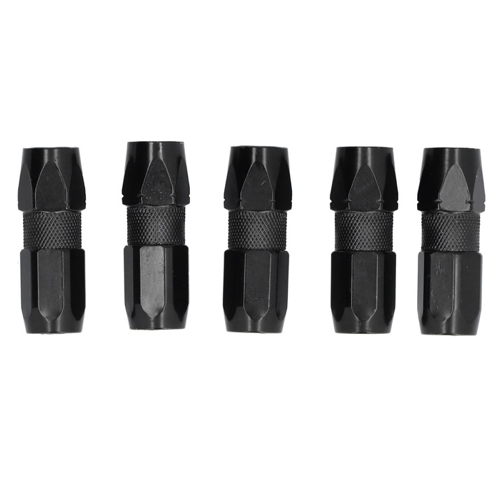 Set 5 cuplaje pentru pistol de unsoare, Enforose, duza plata, negru, 1/8in