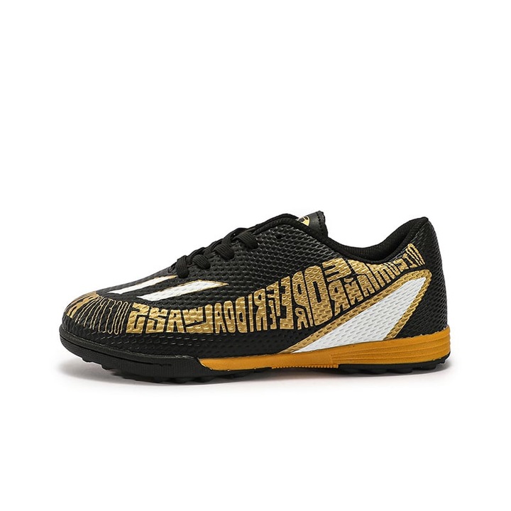 MBrands Детски футболни обувки 7.7, За синтетичен терен, Черен, Черен